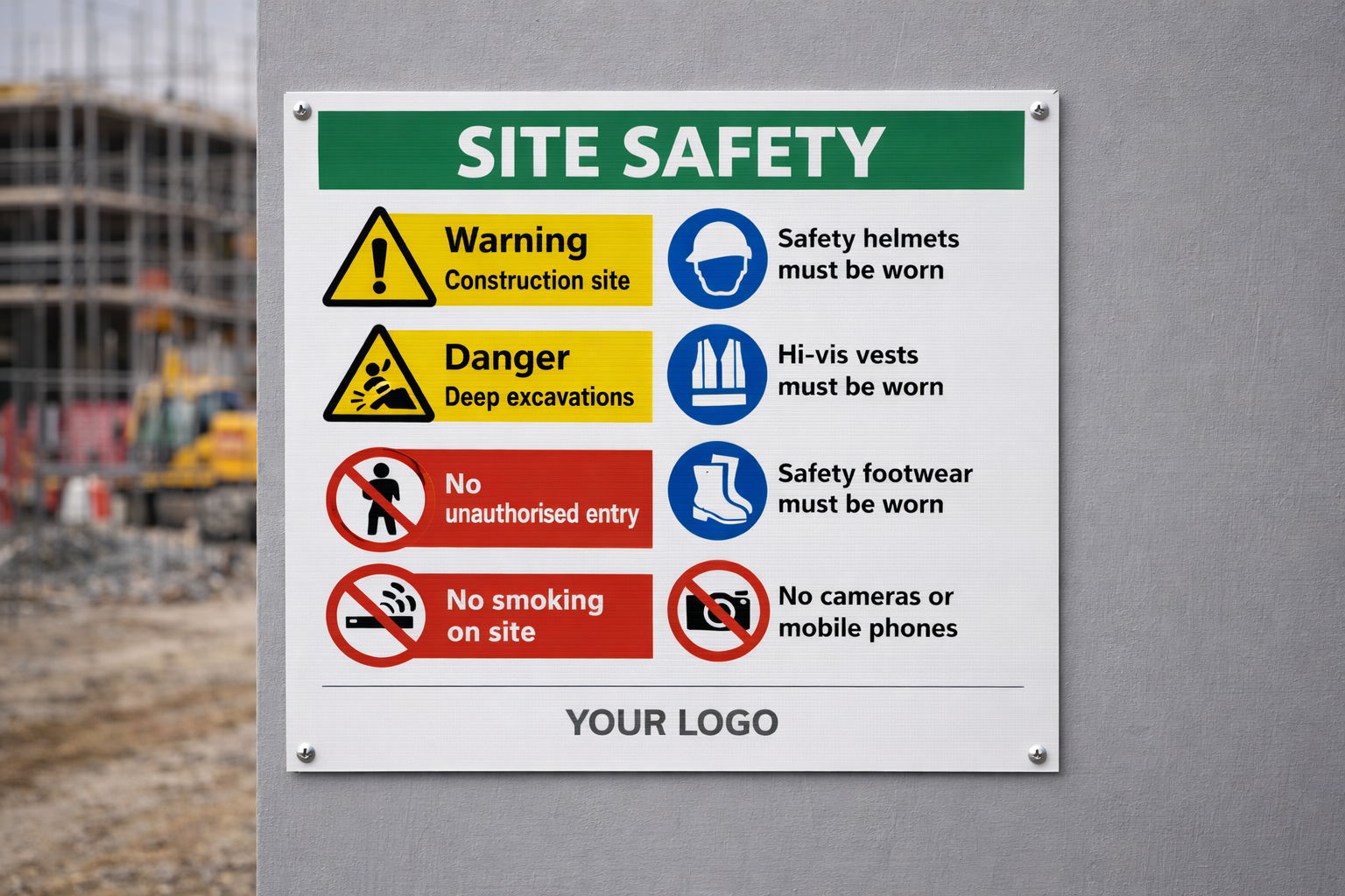 Site Safety Signage – Foamex