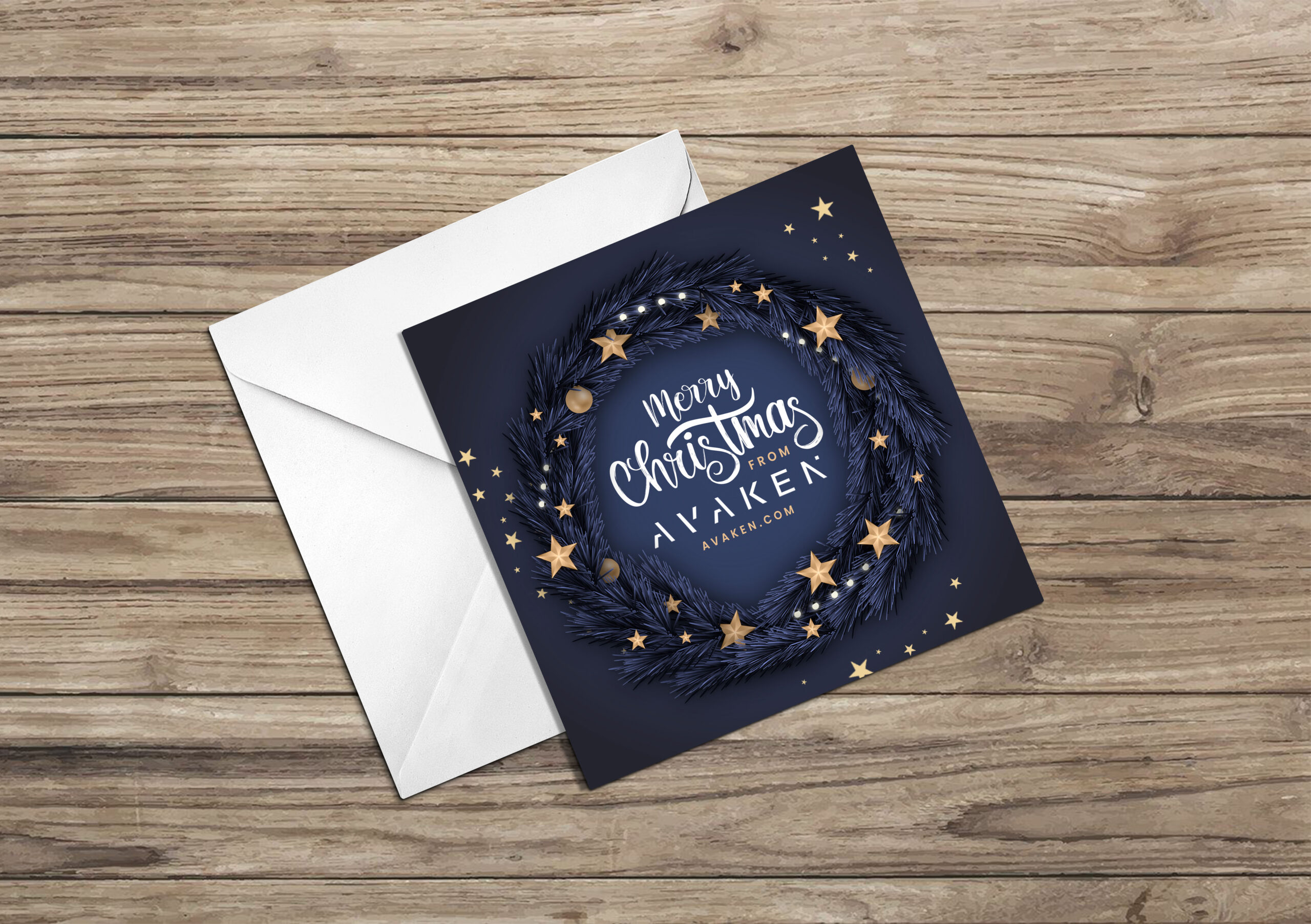 Printed personalised Christmas cards