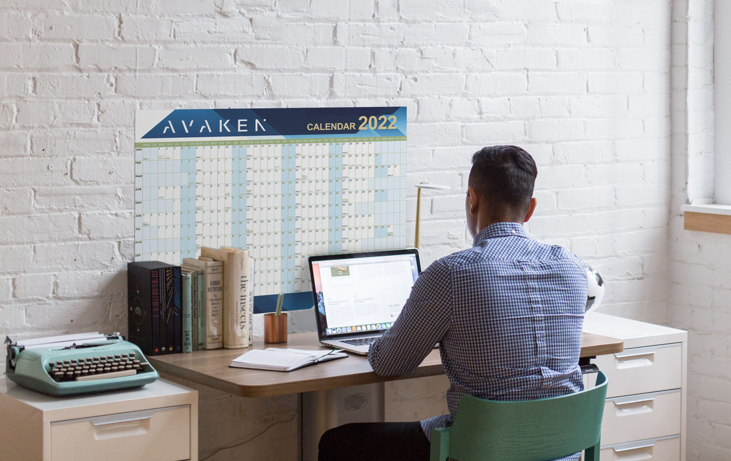 2027 folded wall planner