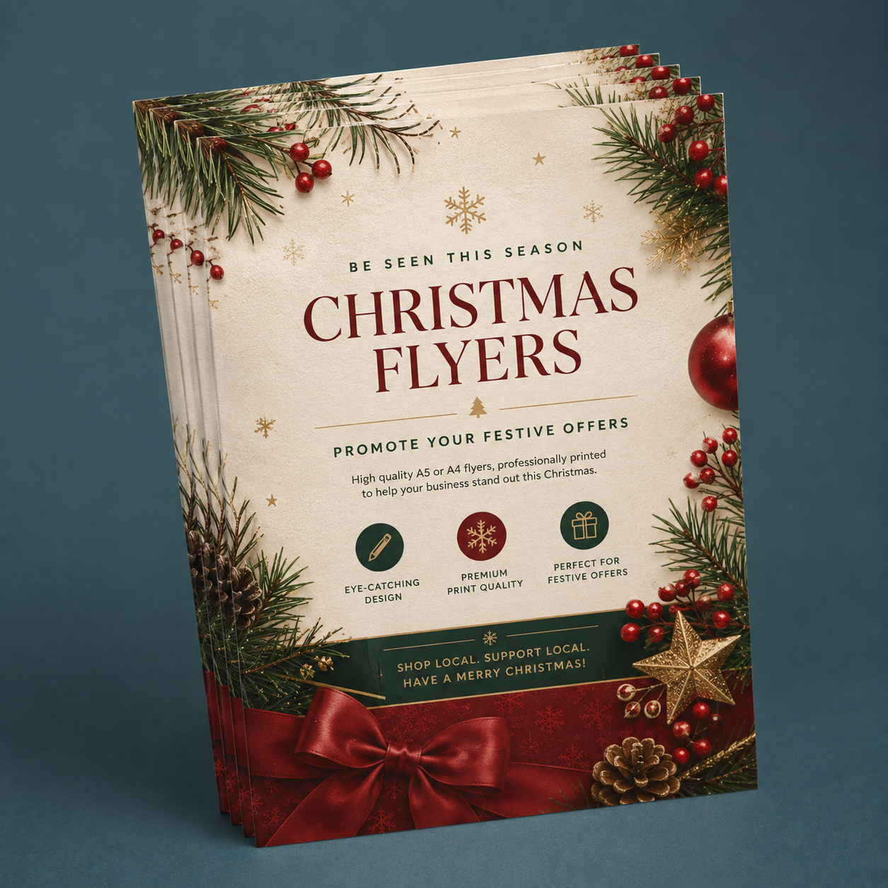 Christmas promotional flyers